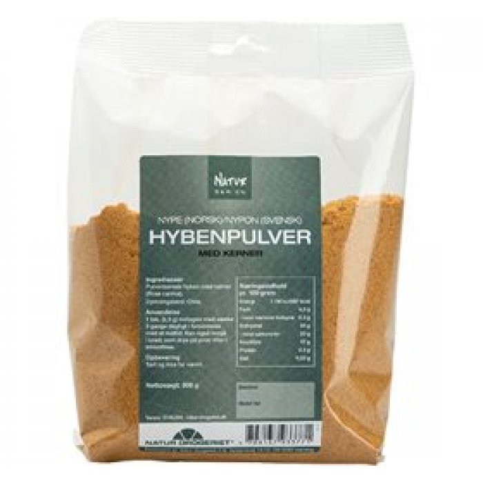 ND Hyben pulver m. kerner fint 500 g.