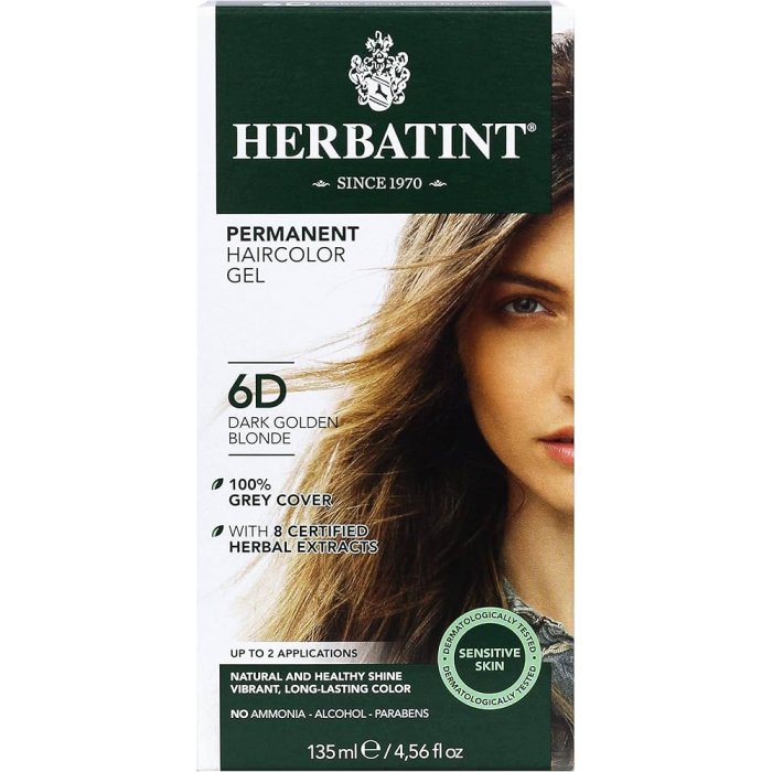 Herbatint 6D Dark Golden Blond • 150 ml   X