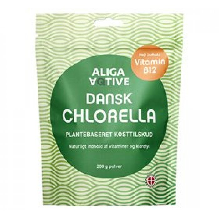 ALIGA AQTIVE Dansk Chlorella pulver 200 g