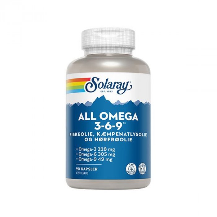 Solaray All Omega 3-6-9 90 kaps.