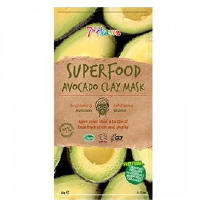 Ansigtmaske Superfood Avocado 7th Heaven 10 g 