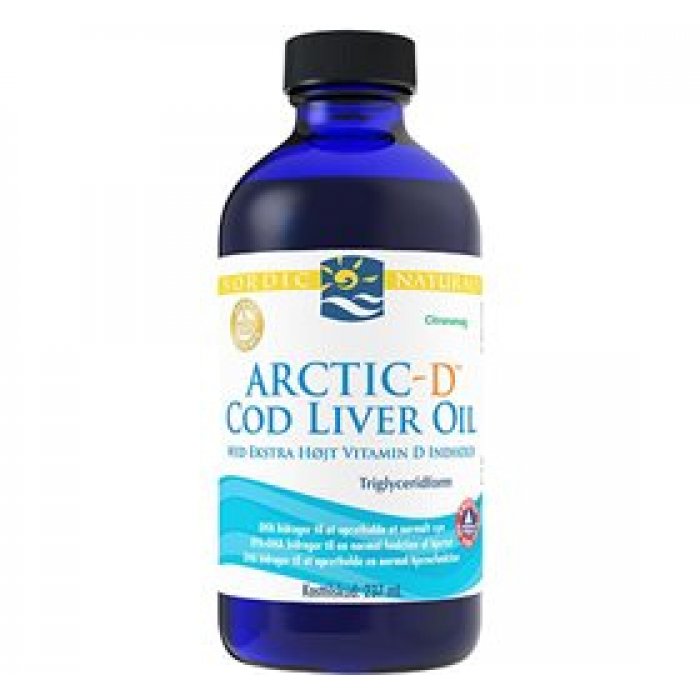 Nordic Naturals Arctic-D Cod Liver Oil og citrussmag 237 ml
