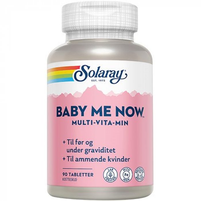 Solaray Baby Me Now Multivitamin 90 tab.