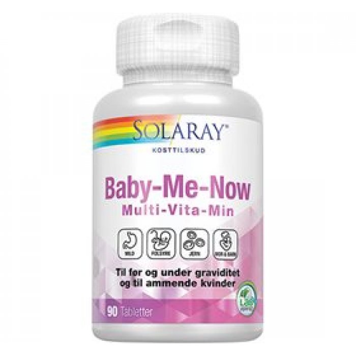 Solaray Baby Me Now Multivitamin 90 tab.