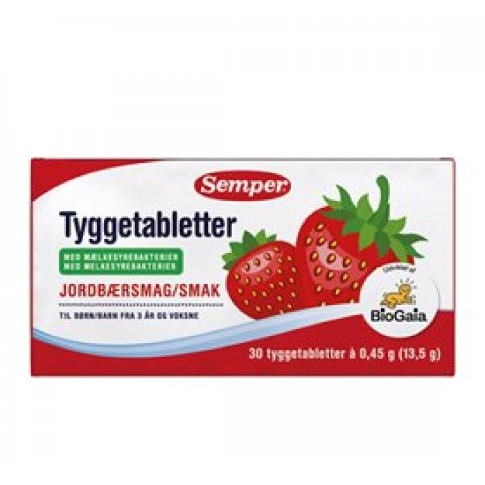 Semper BioGaia tyggetabletter • 30 stk