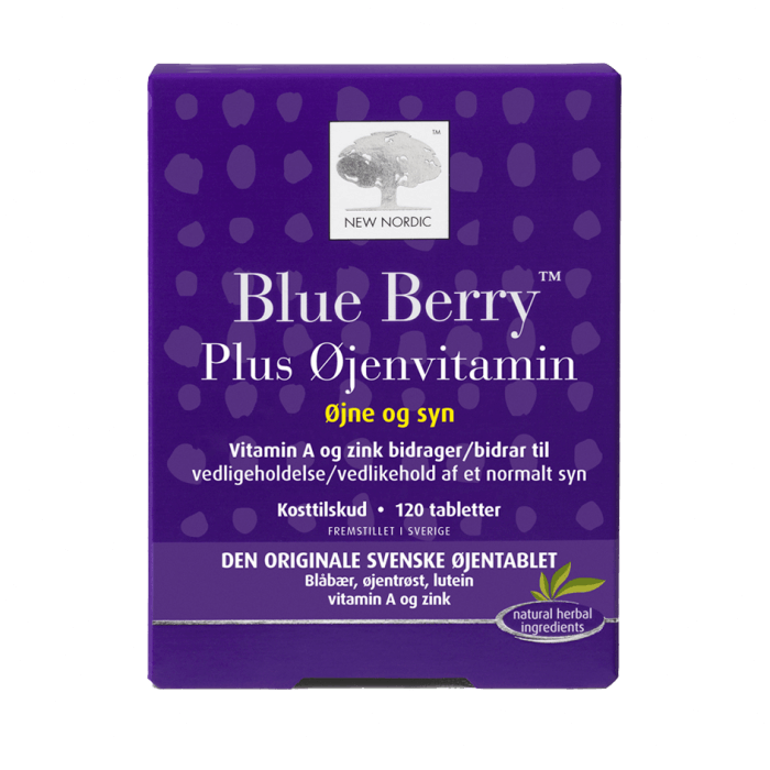 New Nordic Blue Berry Plus Øjenvitamin 120 tabl. 