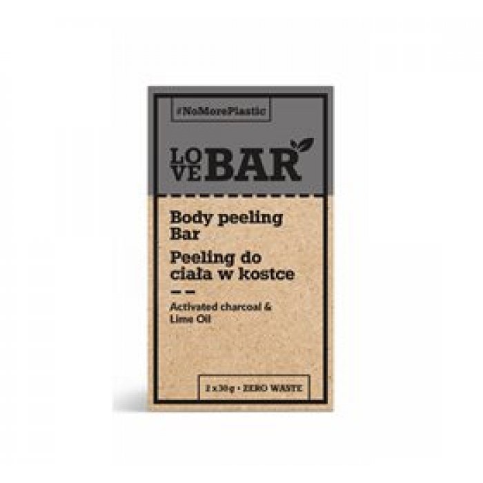 LoveBar Body peeling Bar m. Kul & Lime olie X