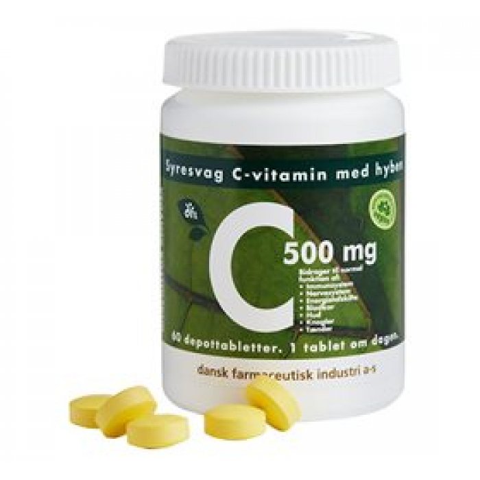DFI C500 mg syresvag C-vitamin 60 tab.