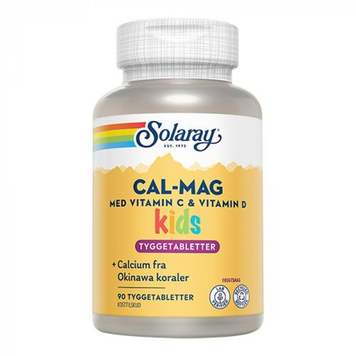 Cal-Mag Kids m. vitamin C og D 90 tabletter