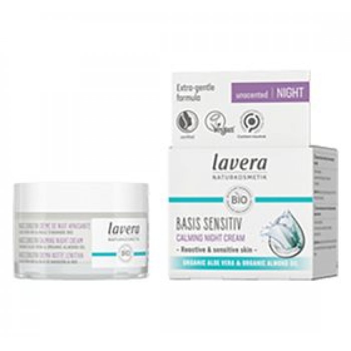 Lavera Calming Night Cream Basis Sensitive • 50 ml. 