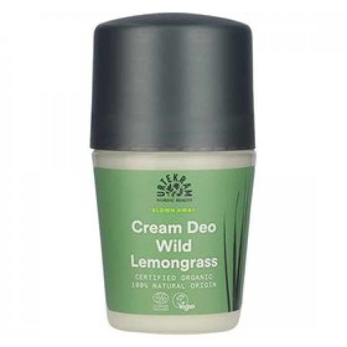 Urtekram Deo cream roll on Wild Lemongrass • 50ml.