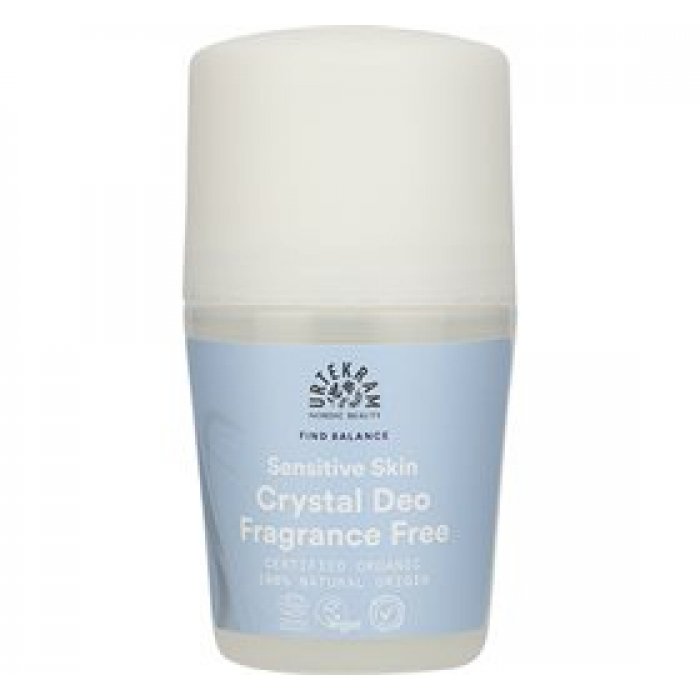Urtekram Crystal deo roll on Fragrance Free • 50ml.