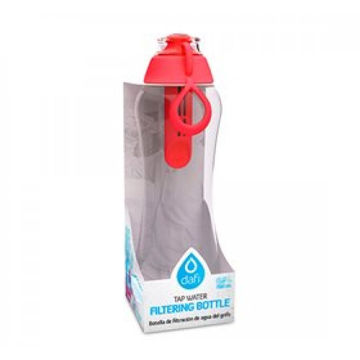 Dafi Filterflaske 0,5l Rød 1 stk. 