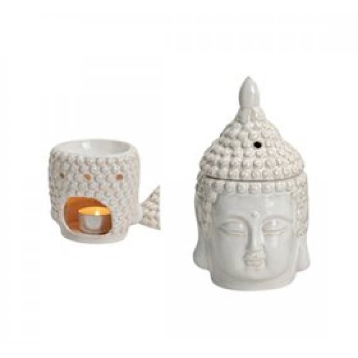 Fischer Pure Nature Duftlampe Buddha Hvid • 1 stk.