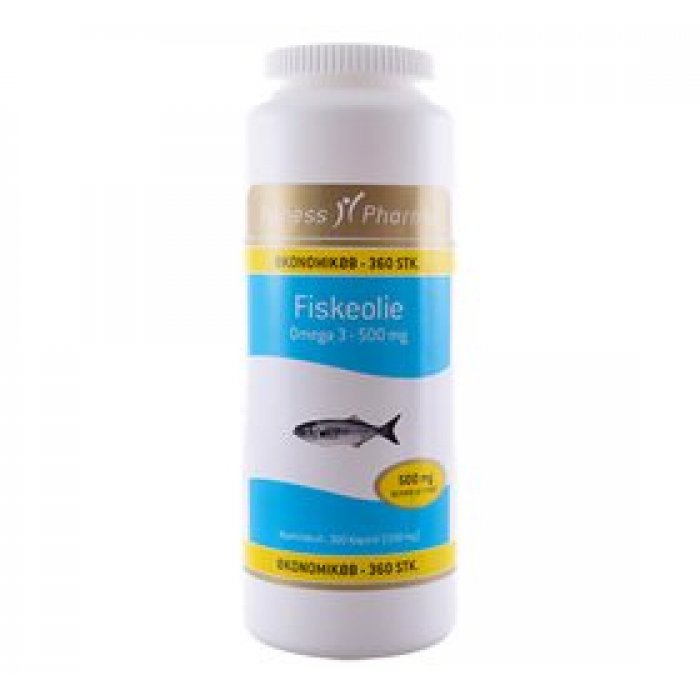Fitness Pharma Fiskeolie 500 mg • 360 kap.