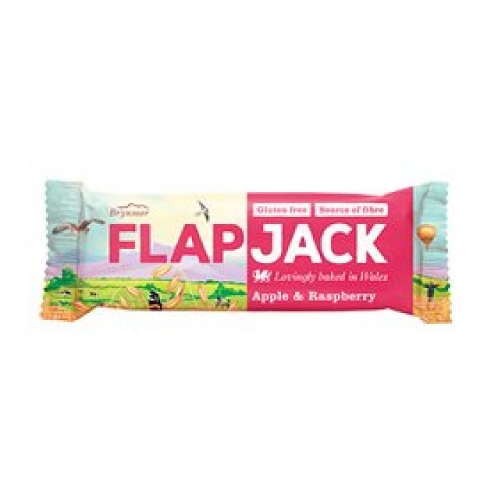 Flapjack æble og hindbær 80g.