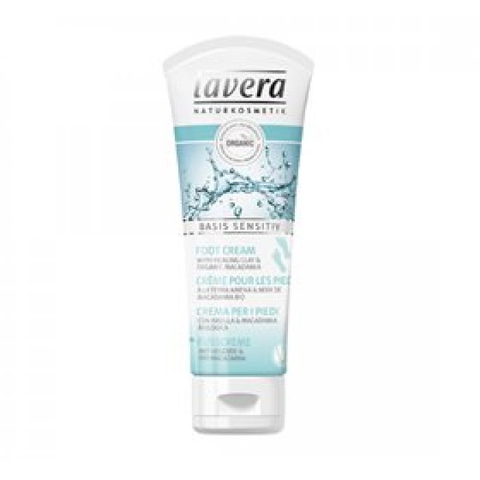 Lavera Foot Cream w. Healing Clay & Macadamia • 75 ml. 