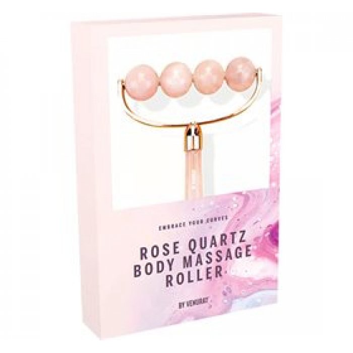 Gua Sha Body Roller - Rosa Quartz 1 stk     X