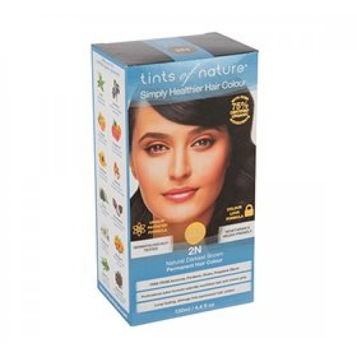 Tints of Natur Hårfarve 2N Darkest Brown • 130ml.