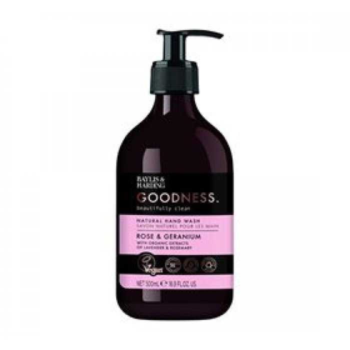 Hand Wash rose & geranium Baylis & Harding Goodness • 500ml.