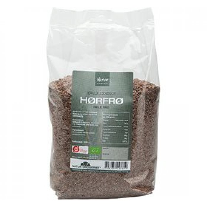 ND Hørfrø hele Ø - 1kg.