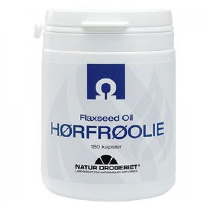 ND Hørfrøolie kaps 500 mg 180 kapsler 
