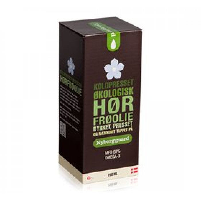 Nyborggaard Hørfrøolie koldpresset Ø - 250 ml.