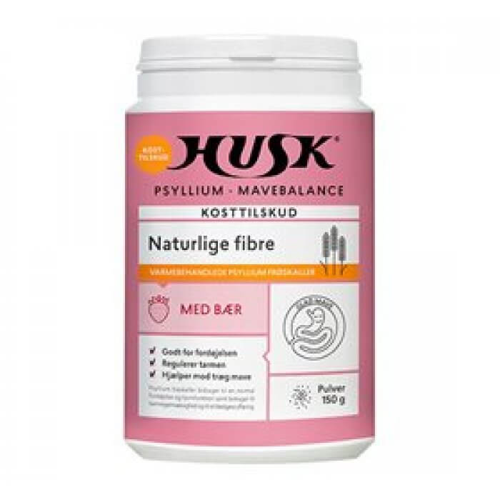 HUSK Psyllium Mavebalance med bær - 150g