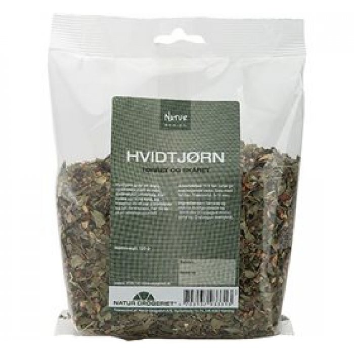 ND Hvidtjørnblade m. blomst • 125 g. 