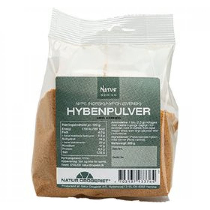 ND Hyben pulver fint m. kerner 200 g.