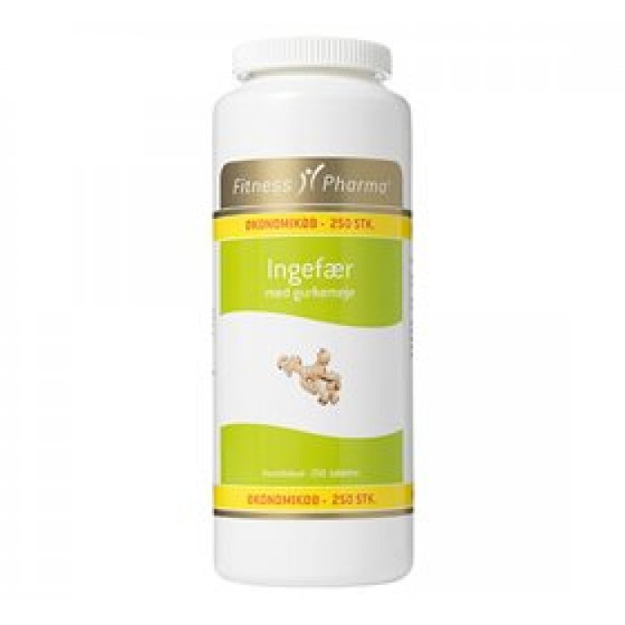 Fitness Pharma Ingefær m. gurkemeje 250 tab.