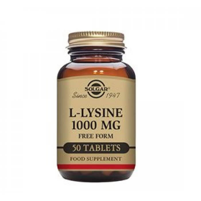 Solgar L-Lysine 1000 mg 50 tabl.DATOVARE 10/2025