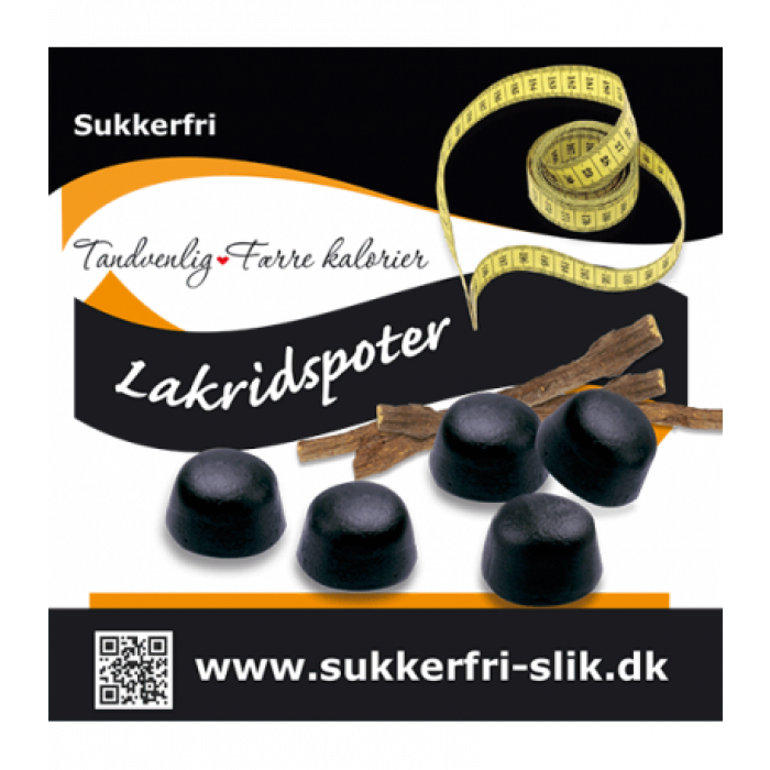 Sukkerfri lakridspoter 80 g