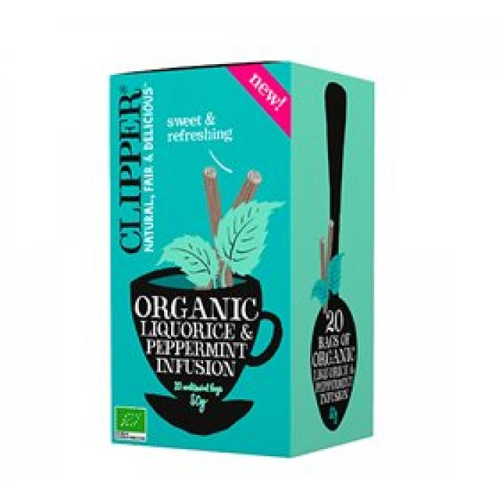 Clipper Lakridsrod & Pebermynte te Ø 20br.