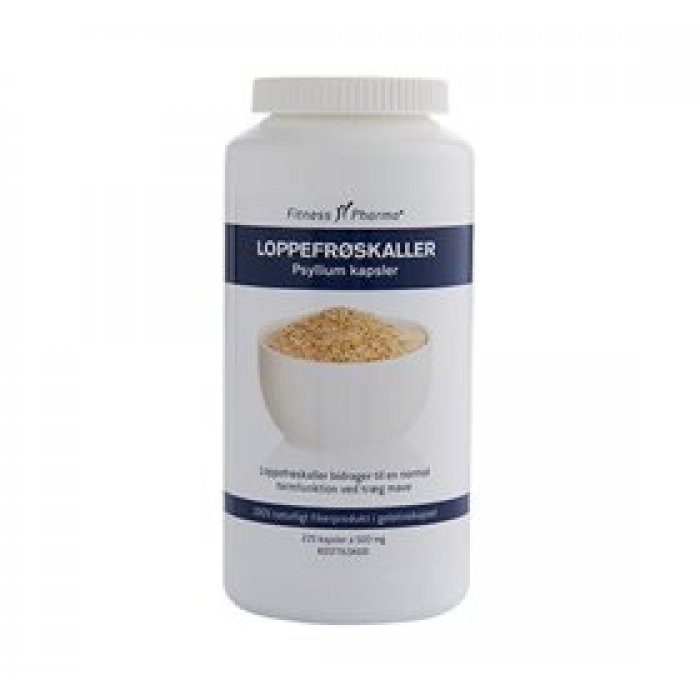 Fitness Pharma Loppefrøskaller Psyllium • 225 kap.   
