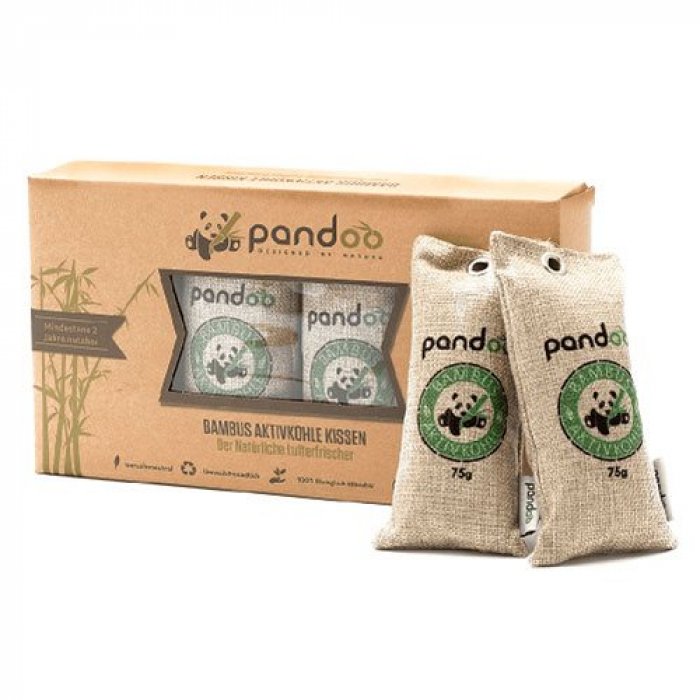 Pandoo - Luftrensepuder m. aktiv kul 4 stk.