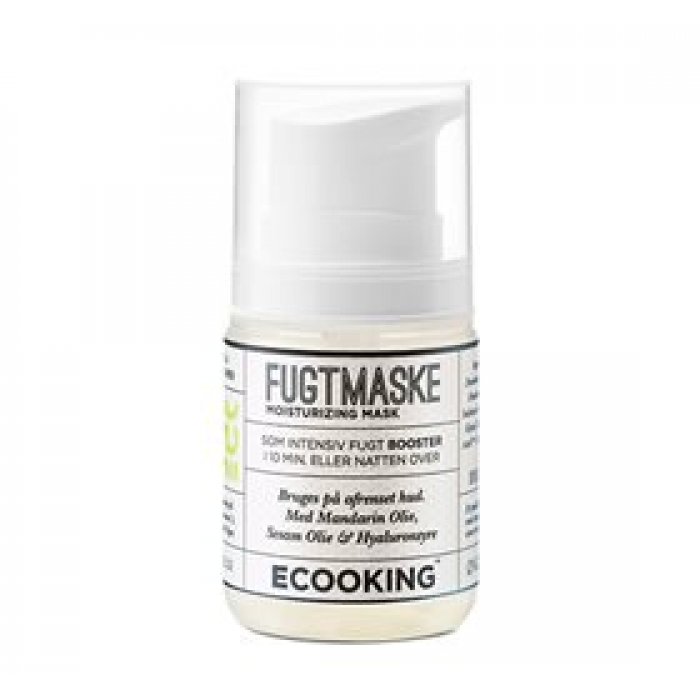 Ecooking Maske fugtgivende med hyaluronsyre og mandelolie • 50ml.