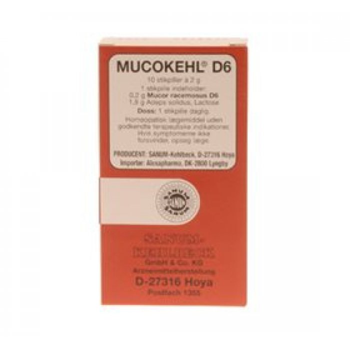 Mucokehl D6 stikpiller • 10 stk 