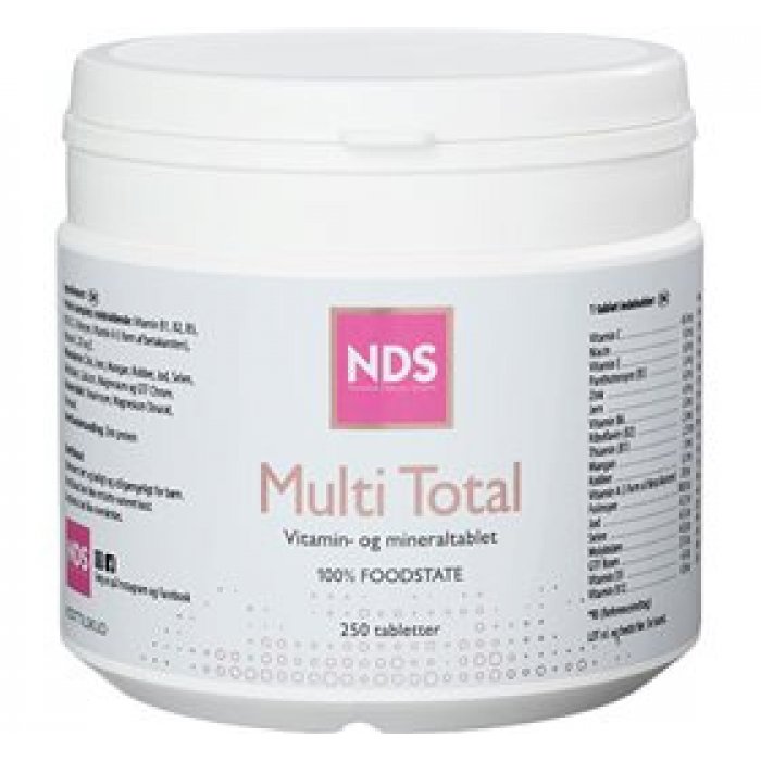 NDS Multi Total multivitamin og mineral • 250 tab.