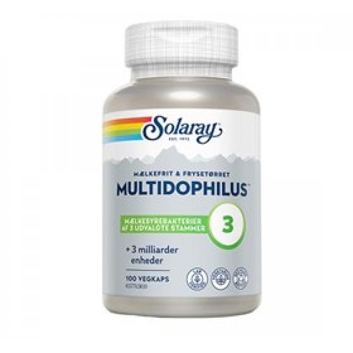 Solaray Multidophilus 3 mælkefri 100 kaps.