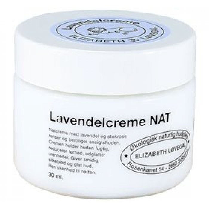 Elizabeth Løvegal Natcreme Lavendel • 30ml.
