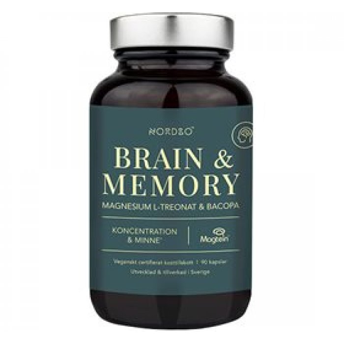 Nordbo Brain & Memory magnesium 90 kap.