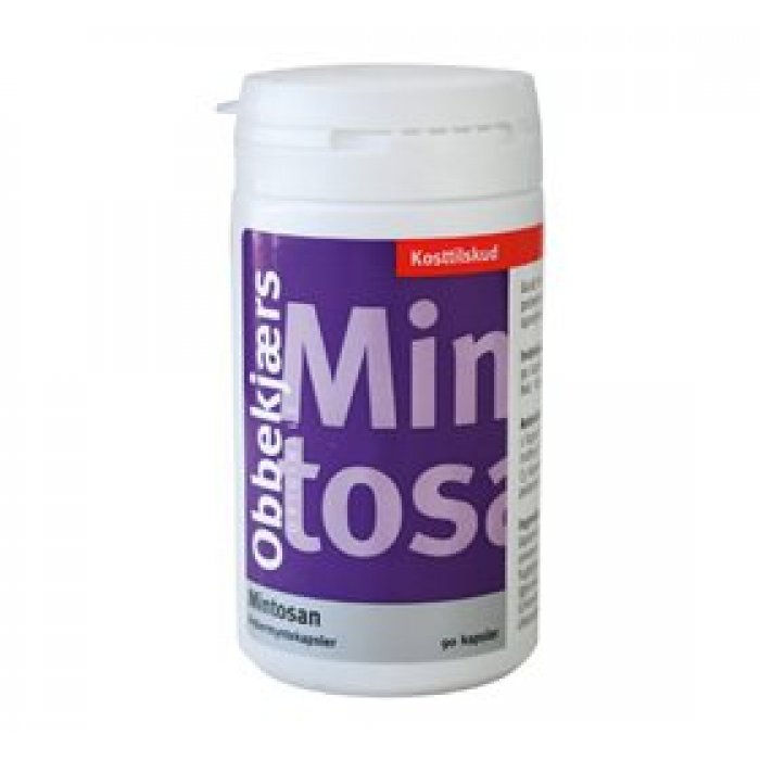 Obbekjærs Mintosan pebermyntekap 200 mg • 90 kap.
