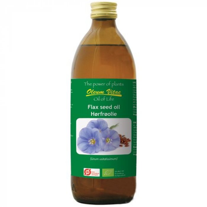 Oil of life Hørfrøolie ren Ø • 500 ml