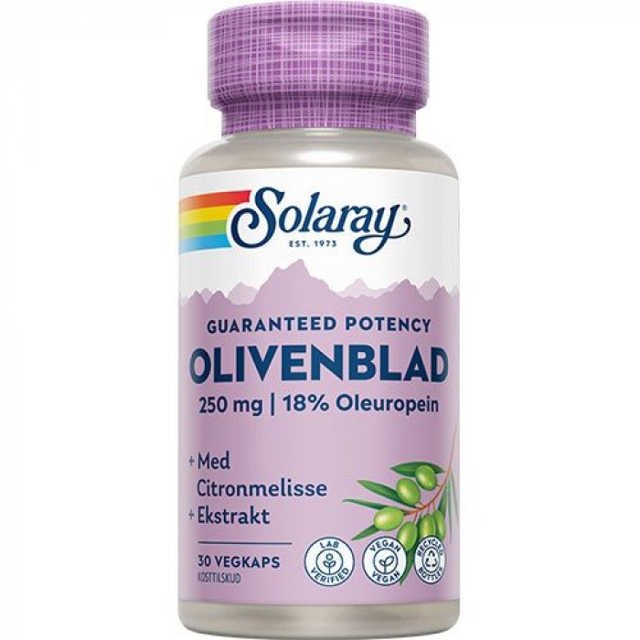 Solaray Olivenblad 30 kaps.