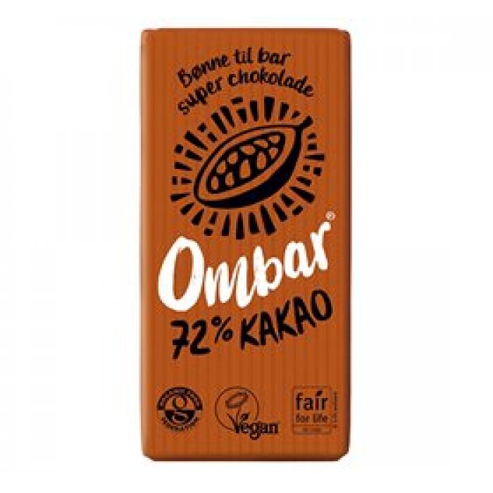 Ombar Raw chokolade 72 % Ø 35g 