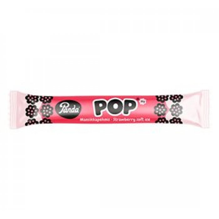 Panda POP Fyldt Lakridsstang - Jordbærsmag 22g.