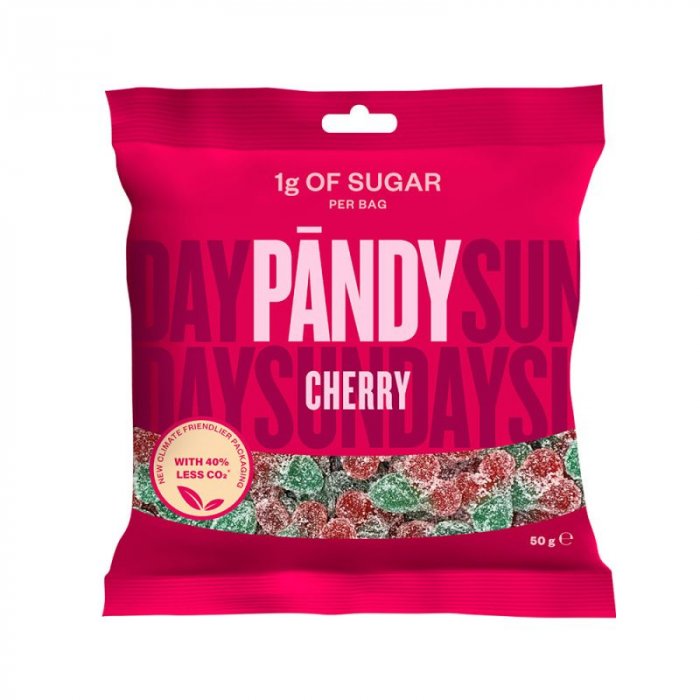 Pandy Sukkerfri Candy - Cherry • 50g. - 6 for 119,00