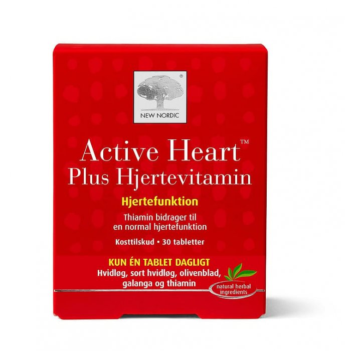 New Nordic Active Heart Plus Hjertevitamin 30 Tabl. 