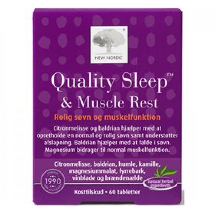 New Nordic Quality Sleep & Muscle Rest 60 tabl. 